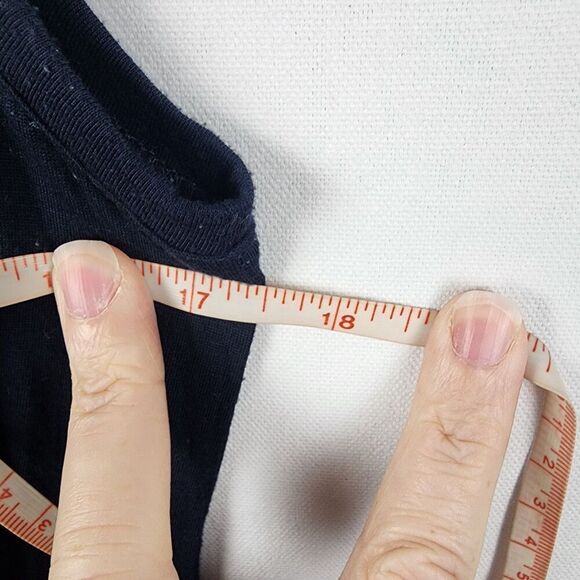 Vince Navy Blue Midi Tank Dress Size Medium Nautical Coastal Beachy Summer - Picture 5 of 6